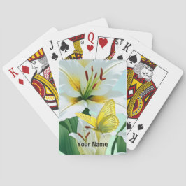 Kartenspielen Weiße Lilette, Gelbe Schmetterling Spielkarten