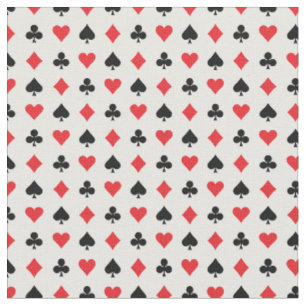 Kartenspieler Diamonds Clubs Sprünge Rot Schwarz Stoff