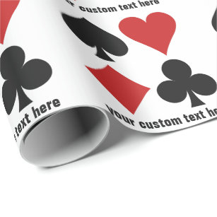 Kartenspieler-Gewohnheits-Packpapier Geschenkpapier