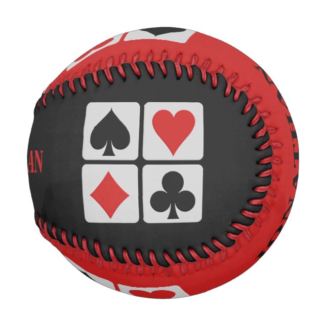 Kartenspieler-individuelle Name-Baseball Baseball (Vorne Rechts)