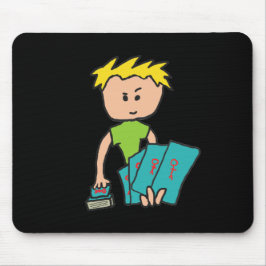 Kartenspieler Mousepad