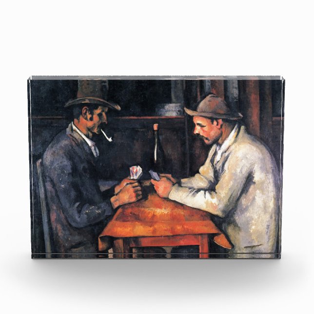 Kartenspieler Paul Cezanne Malerei Art Fotoblock (Vorderseite)