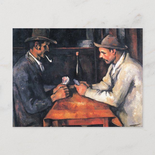 Kartenspieler Paul Cezanne Malerei Art Postkarte (Vorderseite)