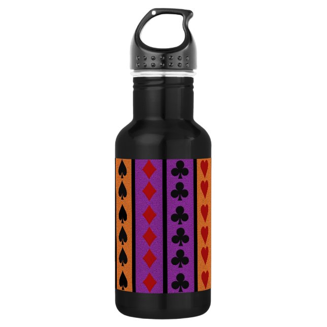 Kartenspieler Trinkflasche (Vorderseite)