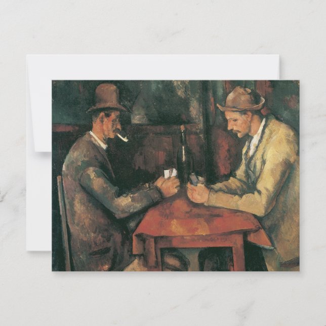 Kartenspieler von Paul Cezanne, Vintage Kunst (Vorderseite)