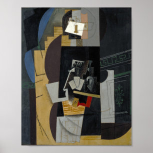 Kartenspieler von Picasso (1913-14) Poster