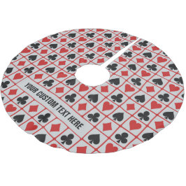 Kartenspieler-Zollspanner Polyester Weihnachtsbaumdecke