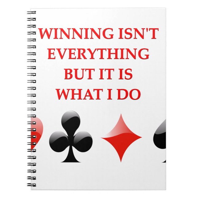 Kartenspielerwitz Notizblock (Vorderseite)