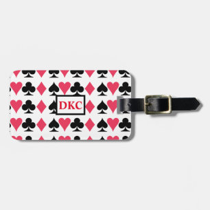 Kartenspielgerät - Mit Monogramm Gepäckanhänger