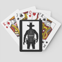 Kartenstapel mit Cowboy-Zieldesign Spielkarten