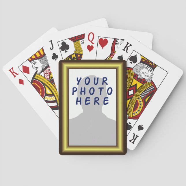 Kartenstapeles mit IHREM Foto! Spielkarten (Rückseite)