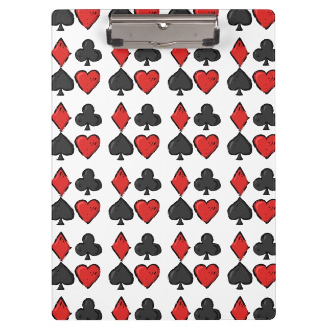 Kartensymbole abspielen klemmbrett (Vorderseite)