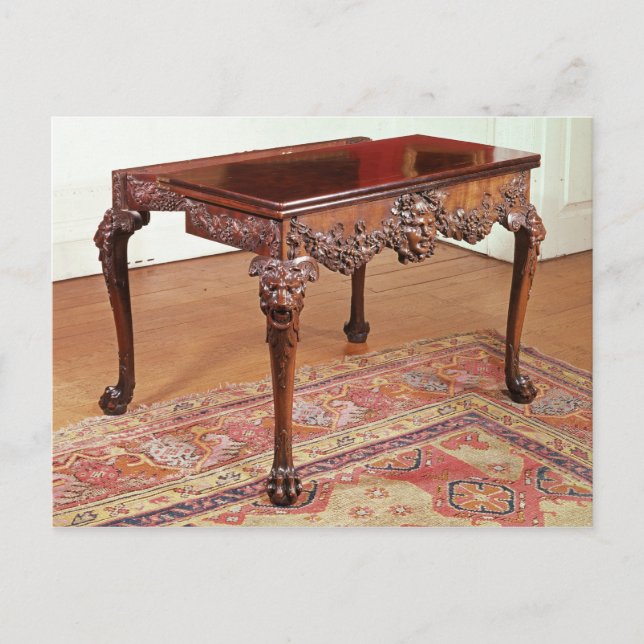 Kartentabelle, c.1740 postkarte (Vorderseite)