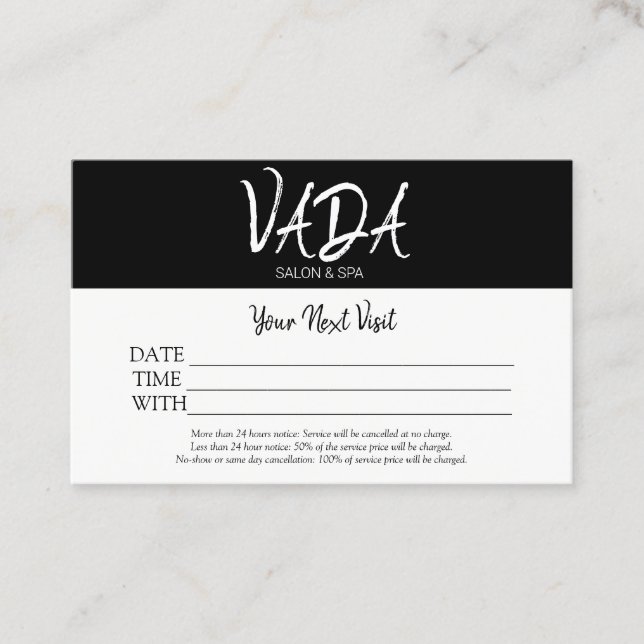 Kartenverkauf und Wellness-Center Visitenkarte (Vorderseite)