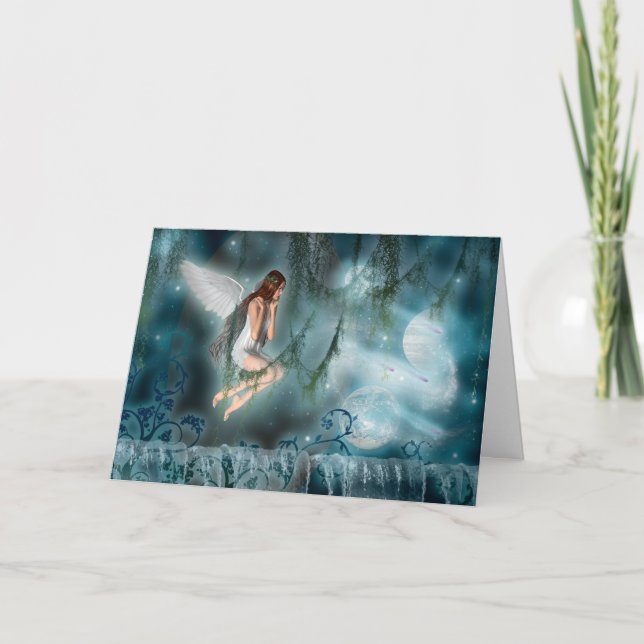 Kartenvorlage - Anpassbare Fee im Leerraum Karte (Vorderseite)