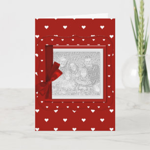 Kartenvorlage Valentines Fotokarte Feiertagskarte