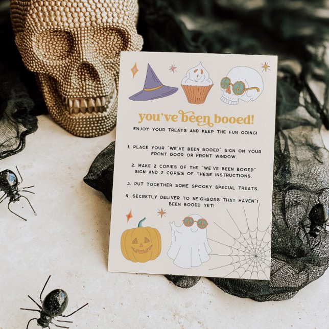 Kartenzeichen für Halloween Games im Retro-Stil Einladung (Von Creator hochgeladen)