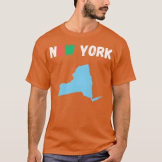 Kartiert New York Design Freunde T-Shirt