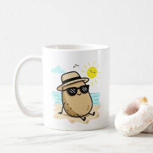 Kartoffel Am Strand Sommerstimmung Kaffeetasse
