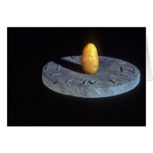 Kartoffel auf altem Sundial