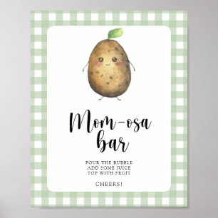 Kartoffel-Baby-Party - Momosa-Bar Poster