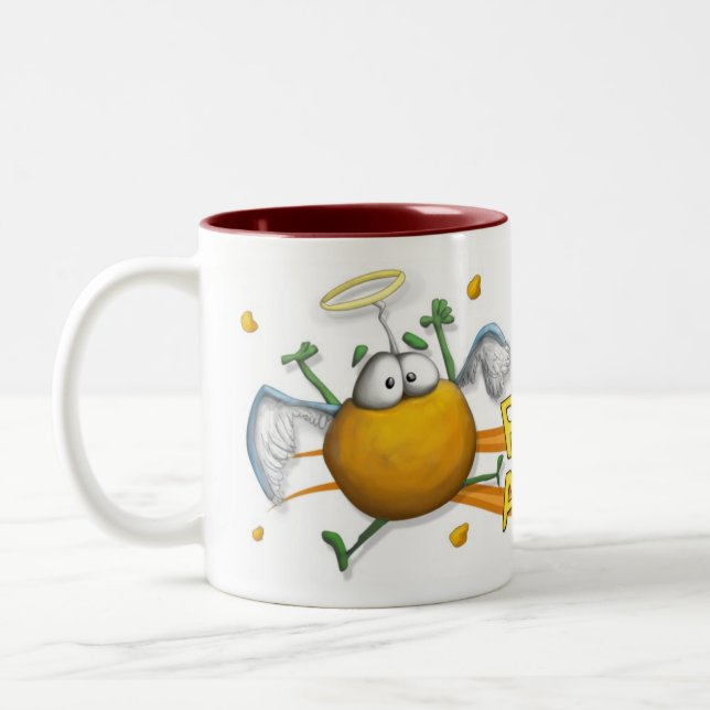 Kartoffel-Engel Zweifarbige Tasse (Links)