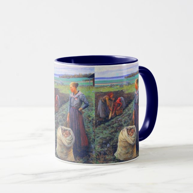 Kartoffel Harvesters Elin Danielson 1893 Tasse (VorderseiteRechts)