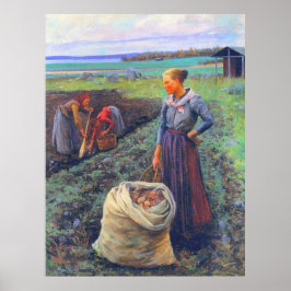 Kartoffel Harvesters Elin Danielson-Gambogi 1893 Poster