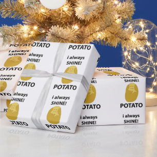 Kartoffel Ich Leuchte Immer Lustige Kartoffel Geschenkpapier