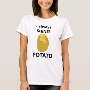 Kartoffel Ich Leuchte Immer Lustige Kartoffel T-Shirt