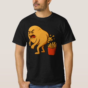 Kartoffel-Kotzende Pommes frites lustige Pommes fr T-Shirt