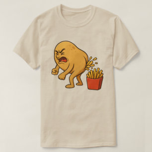 Kartoffel-Kotzende Pommes frites lustige Pommes fr T-Shirt