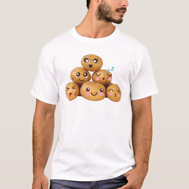 Kartoffel Niedlich T-Shirt (Vorderseite)