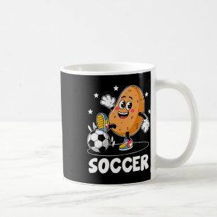 Kartoffel spielt Fußballspieler Sport Athlet Spiel Kaffeetasse