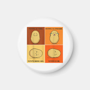 Kartoffel Spud Root Gemüsepflanze Veganer Lago Mag Magnet