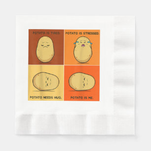 Kartoffel Spud Root Gemüsepflanze Veganer Lago Mag Serviette