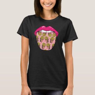 Kartoffel Tongue Fast Food Chips Französisch Fries T-Shirt