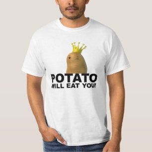 Kartoffel wird dich lustiges Shirt essen