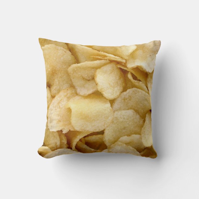 Kartoffelchip-Feinschmecker-Fotokissen Kissen (Vorderseite)