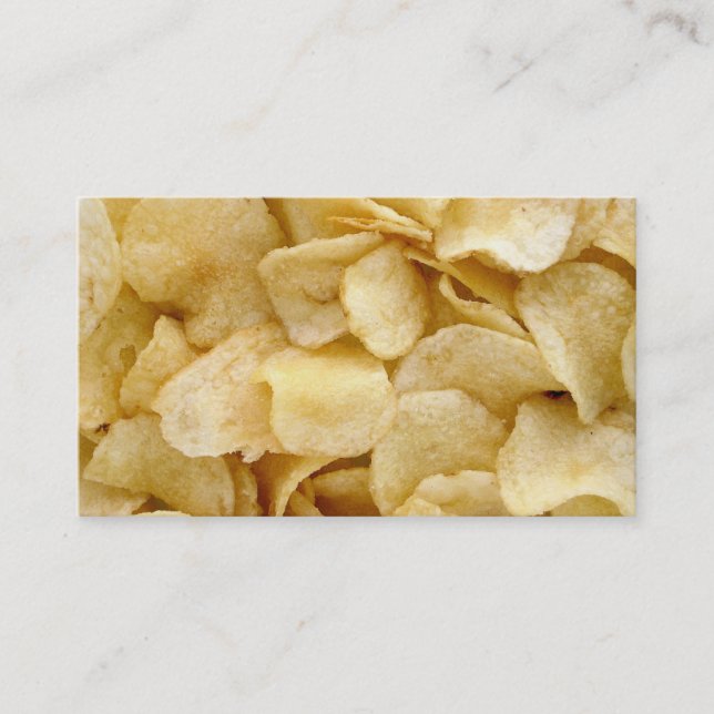 Kartoffelchip-Visitenkarte Visitenkarte (Vorderseite)