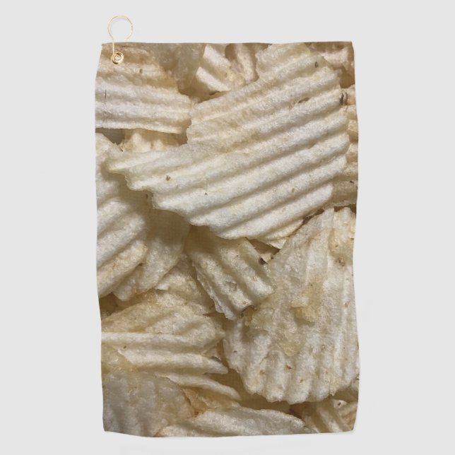 Kartoffelchips Golfhandtuch (Vorderseite)