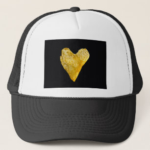 Kartoffelchips in Heart Shaped Truckerkappe