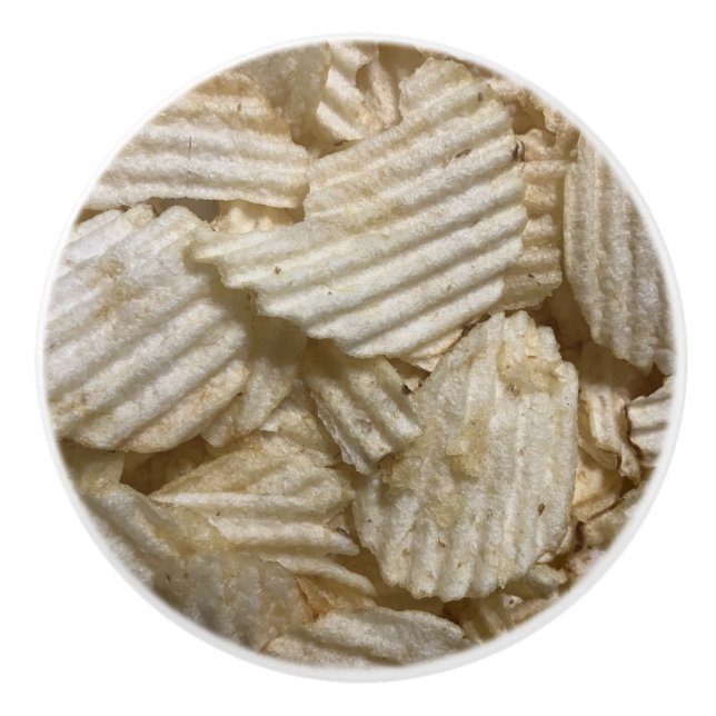 Kartoffelchips Keramikknauf (Vorderseite)