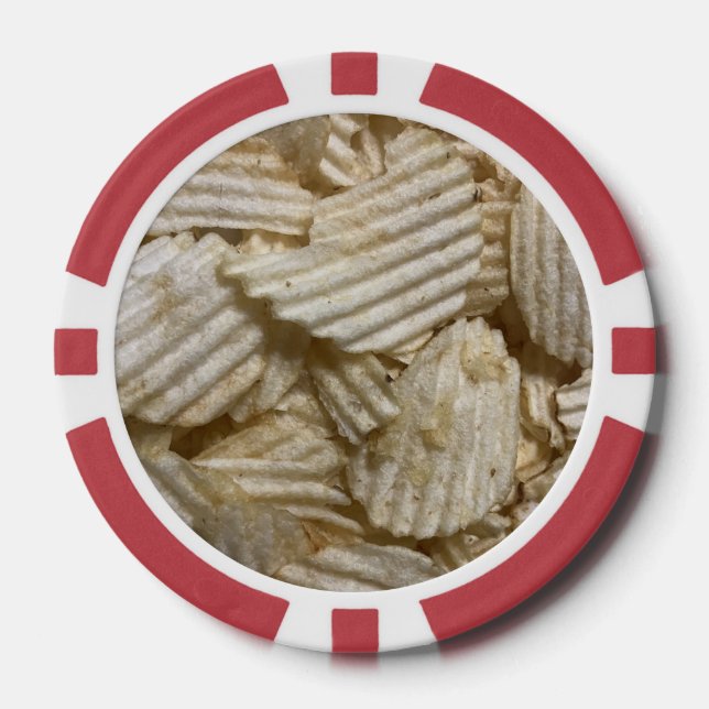 Kartoffelchips Pokerchips (Vorderseite)