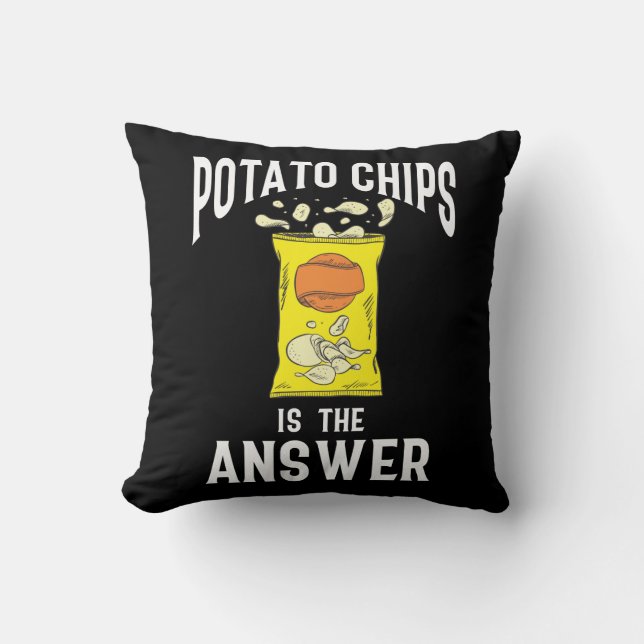 Kartoffelchips Snack Fast Food Potatoes Liebhaber Kissen (Vorderseite)