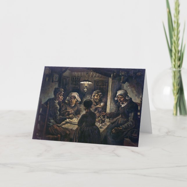 Kartoffelessen | Van Gogh | Karte (Vorderseite)