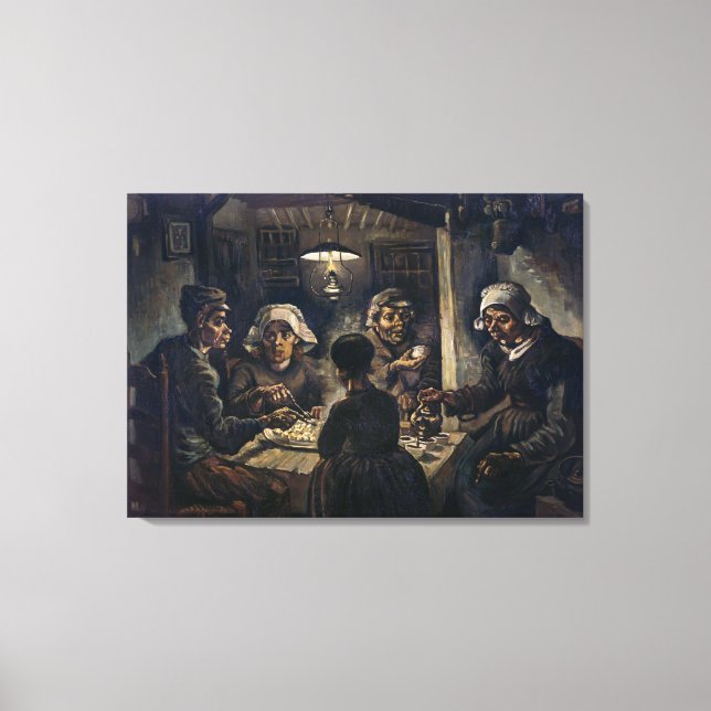 Kartoffelessen | Van Gogh | Leinwanddruck (Vorderseite)