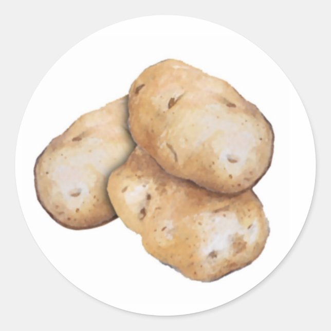 Kartoffelgartensiegel Runder Aufkleber (Vorderseite)
