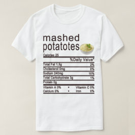 Kartoffelknacken Nährwertkennzeichnung T-Shirt