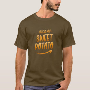 Kartoffelkostüm Sie ist meine süße Potato I YAM T-Shirt